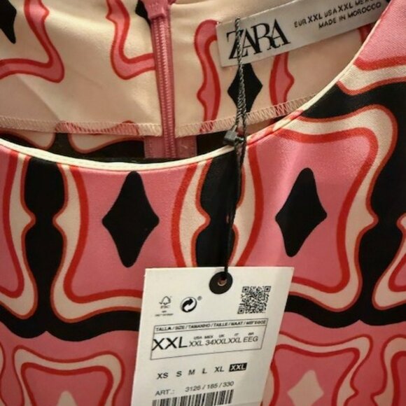 RETRO / BOHO 1970’sTUNIC GEOMETRIC DRESS - RARE - Picture 16 of 16